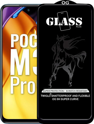 TWIGLO Edge To Edge Tempered Glass for REDMI POCO M3 PRO 5G(Pack of 1)