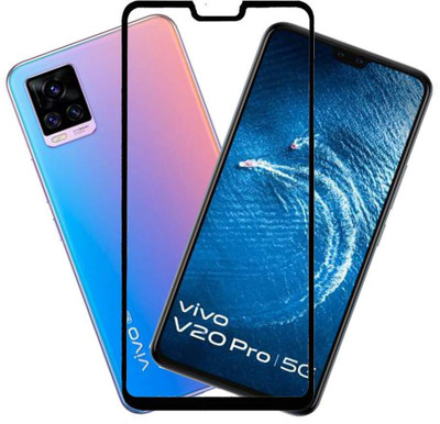 Super X Edge To Edge Tempered Glass for Vivo V20 Pro(Pack of 2)