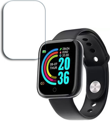 SOMTONE Edge To Edge Tempered Glass for Smart Watch for Boys Y68 1.3 mm CREEN GUARD(Pack of 1)