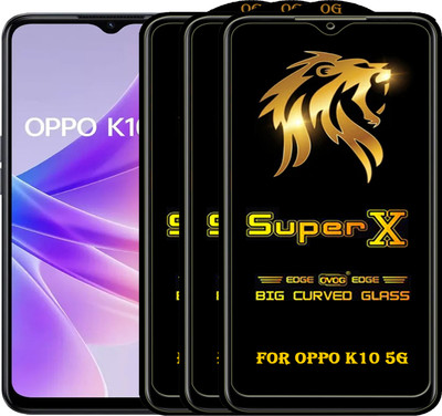 PFOAM Edge To Edge Tempered Glass for OPPO K10 5G(Pack of 3)