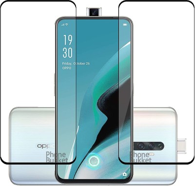 NIMMIKA ENTERPRISES Edge To Edge Tempered Glass for Oppo Reno 2Z D+ Tempered Glass(Pack of 2)