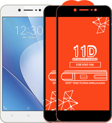 Qyist Edge To Edge Tempered Glass for VIVO Y66(Pack of 2)