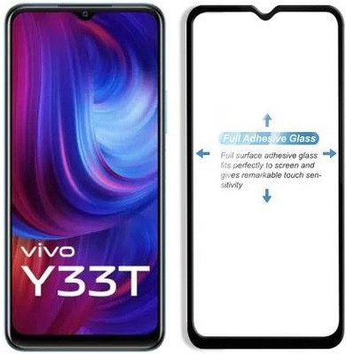 O2MG Edge To Edge Tempered Glass for vivo Y33T(Pack of 1)