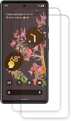SOMTONE Edge To Edge Tempered Glass for Google Pixel 6 TEMPERED GUARD FRONTP2(Pack of 2)