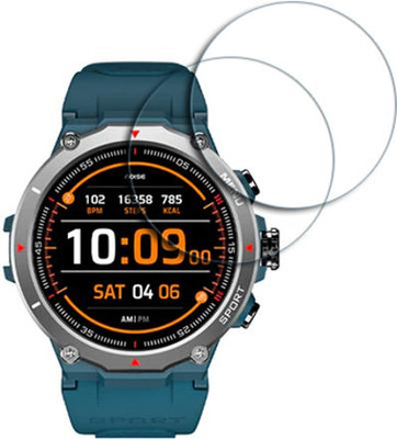 ARBAN Edge To Edge Tempered Glass for NoiseFit Force Smartwatch 1.32 inch SMARTWATCH SCREEN GUARD(Pack of 2)