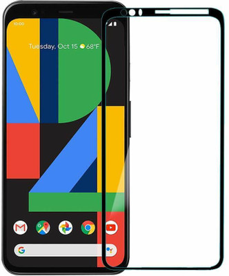 Maxboost Edge To Edge Tempered Glass for GOOGLE PIXEL 4 (5.7 inch) Advanced Black Border Screen Protector(Pack of 1)