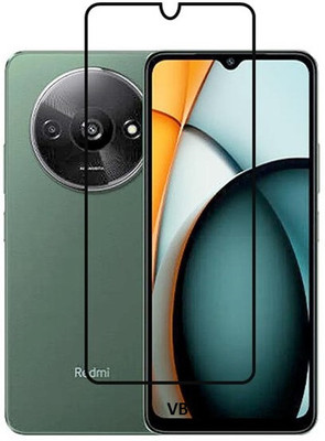 VISHRN CASES Edge To Edge Tempered Glass for REDMI A3(Pack of 1)