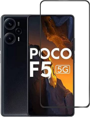 Heatmor Edge To Edge Tempered Glass for Xiaomi Poco F5 5G, Poco F5(Pack of 1)