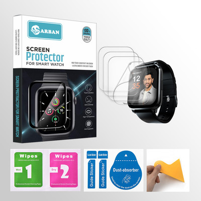 ARBAN Edge To Edge Tempered Glass for Fire-Boltt Ninja 3 1.69 inch Smartwatch 4 PROTECTOR + 4 WIPES + 4 DUST REMOVAL STICKER + 1 WIPER(Pack of 4) ARBAN Edge To Edge Tempered Glass for Fire-Boltt Ninja 3 1.69 inch Smartwatch 4 PROTECTOR + 4 WIPES + 4 DUST REMOVAL STICKER + 1 WIPER(Pack of 4)