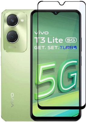 Bodoma Edge To Edge Tempered Glass for Vivo T3 Lite 5G(Pack of 1)
