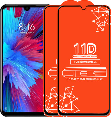 Roxel Edge To Edge Tempered Glass for Redmi Note 7S(Pack of 2)