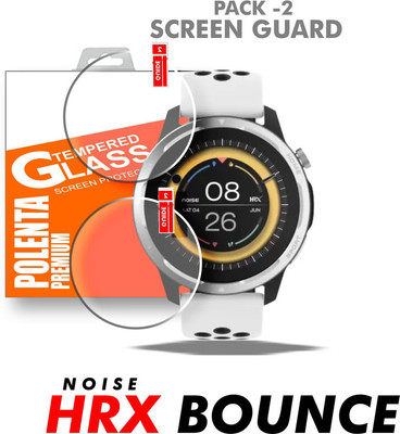 KANCHA Edge To Edge Tempered Glass for NOISE HRX BOUNCE SMART WATCH(Pack of 2)