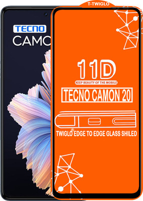 TWIGLO Edge To Edge Tempered Glass for TECNO CAMON 20(Pack of 1)