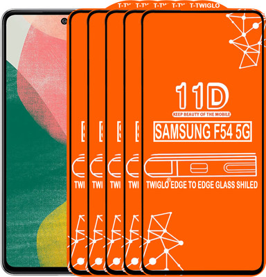 TWIGLO Edge To Edge Tempered Glass for SAMSUNG F54 5G(Pack of 5)