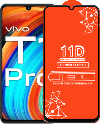 Qyist Edge To Edge Tempered Glass for Vivo T1 Pro 5G(Pack of 1)