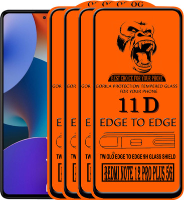 TWIGLO Edge To Edge Tempered Glass for REDMI NOTE 12 PRO PLUS 5G(Pack of 4)