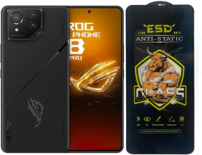 Resolute Edge To Edge Tempered Glass for Asus Rog Phone 8 Pro, ESD Tempered Glass, ESD Screen Protector, Anti Static, Screen Protector(Pack of 1)
