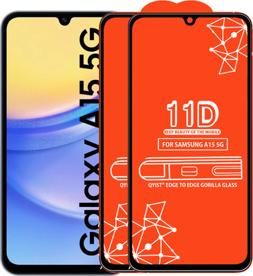 Qyist Edge To Edge Tempered Glass for SAMSUNG A15 5G(Pack of 2)