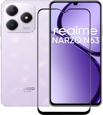 AKSHUD Edge To Edge Tempered Glass for Realme Narzo N63, realme Narzo N63(Pack of 1)
