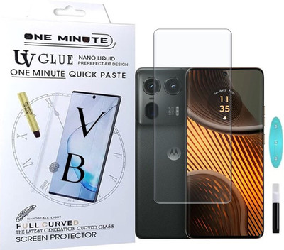 NEXZONE Edge To Edge Tempered Glass for Motorola Edge 50 Ultra, Moto Edge 50 Ultra(Pack of 1)