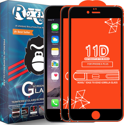 Roxel Edge To Edge Tempered Glass for Apple iPhone 6 Plus(Pack of 2)
