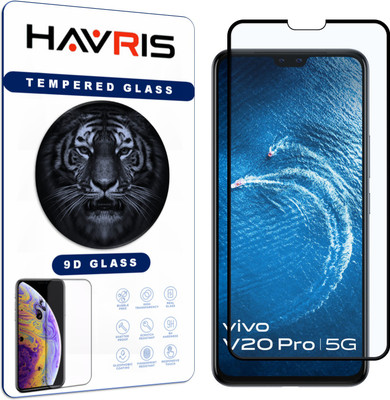 Havris Edge To Edge Tempered Glass for Vivo V20 Pro(Pack of 1)