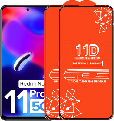 Qyist Edge To Edge Tempered Glass for Redmi Note 11 Pro Plus 5G(Pack of 2)