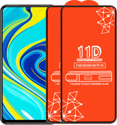 Qyist Edge To Edge Tempered Glass for Redmi Note 9S(Pack of 2)