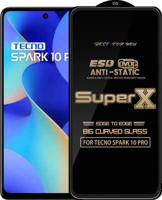 Qyist Edge To Edge Tempered Glass for TECNO SPARK 10 PRO(Pack of 1)