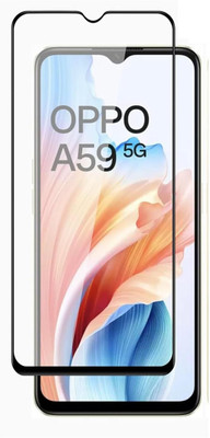 SM Styles Edge To Edge Tempered Glass for Oppo A59(Pack of 1)