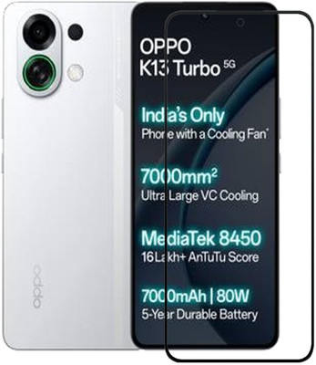 DSCASE Edge To Edge Tempered Glass for OPPO K13 Turbo 5G, Oppo K13 Turbo 5G, OPPO K13 Turbo(Pack of 1)