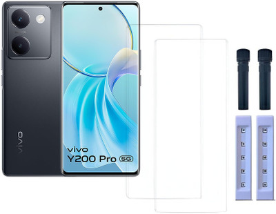 Mofrills Edge To Edge Tempered Glass for Vivo Y200 Pro(Pack of 2)