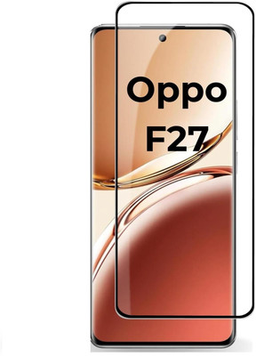 CellProtect Edge To Edge Tempered Glass for Screen Protector OPPO F27 5G 9H Anti-Scratch, Anti-Fingerprint HD Clarity Tempered Glass Easy Installation(Pack of 1)
