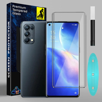 Tough Gorilla Edge To Edge Tempered Glass for Oppo Reno 5 Pro(Pack of 1)