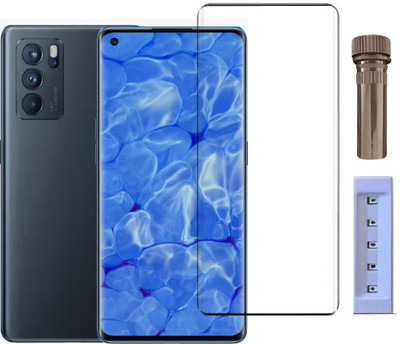 crixus Edge To Edge Tempered Glass for OPPO Reno6 Pro(Pack of 1)