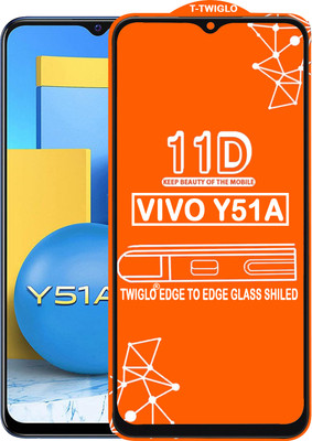 TWIGLO Edge To Edge Tempered Glass for VIVO Y51A(Pack of 1)