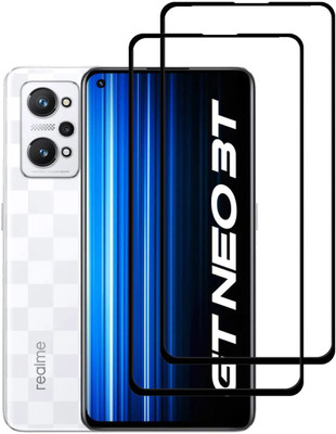 INFINITYWORLD Edge To Edge Tempered Glass for Realme GT Neo 3T(Pack of 2)
