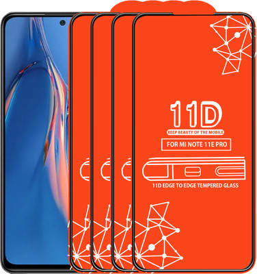 Roxel Edge To Edge Tempered Glass for Mi Note 11E Pro(Pack of 4)