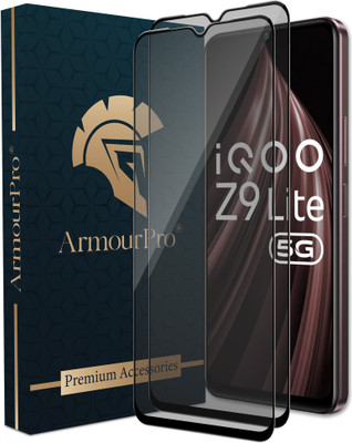 ArmourPro Edge To Edge Tempered Glass for iQOO Z9 Lite 5G, iQOO Z9 Lite, Vivo T3 Lite 5G, Vivo T3 Lite, Matte Finish Glass(Pack of 2)