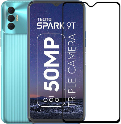 NKCASE Edge To Edge Tempered Glass for Tecno Spark 9T(Pack of 1)