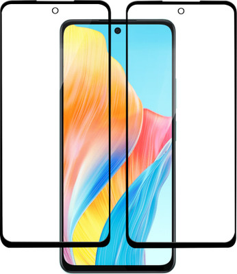 Knotyy Edge To Edge Tempered Glass for Oppo A58, OPPO A58(Pack of 2)