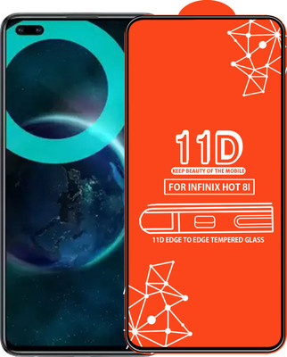 Roxel Edge To Edge Tempered Glass for Infinix Hot 8I(Pack of 1)