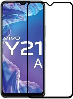 HIE POWER Edge To Edge Tempered Glass for Vivo Y21A (Gorilla-Glass-11D)(Pack of 1)