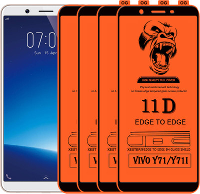 PFOAM Edge To Edge Tempered Glass for VIVO Y71I(Pack of 4)