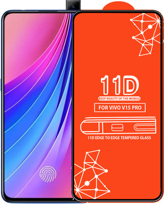 Qyist Edge To Edge Tempered Glass for Vivo V15 Pro(Pack of 1)