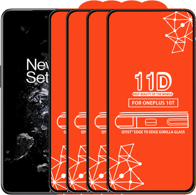 Qyist Edge To Edge Tempered Glass for Oneplus 10T(Pack of 4)