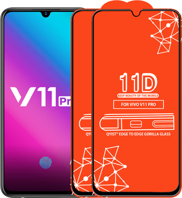 Qyist Edge To Edge Tempered Glass for Vivo V11 Pro(Pack of 2)
