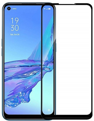 ChutPutMart Edge To Edge Tempered Glass for Oppo A53(Pack of 1)