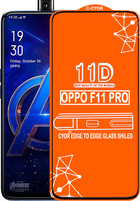 CYOR Edge To Edge Tempered Glass for OPPO F11 PRO(Pack of 1)