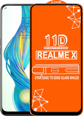 CYOR Edge To Edge Tempered Glass for Realme X(Pack of 1)